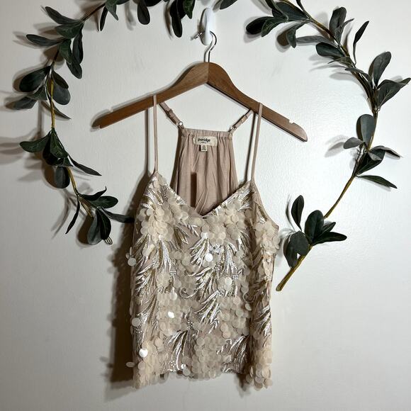 Anthropologie Tops - NWT Anthropologie Porridge Sequined Tank Blouse